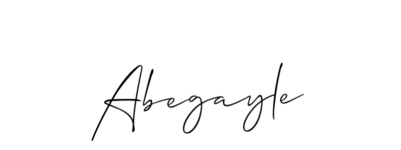 Also we have Abegayle name is the best signature style. Create professional handwritten signature collection using Allison_Script autograph style. Abegayle signature style 2 images and pictures png