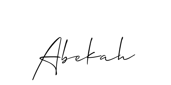 Make a short Abekah signature style. Manage your documents anywhere anytime using Allison_Script. Create and add eSignatures, submit forms, share and send files easily. Abekah signature style 2 images and pictures png