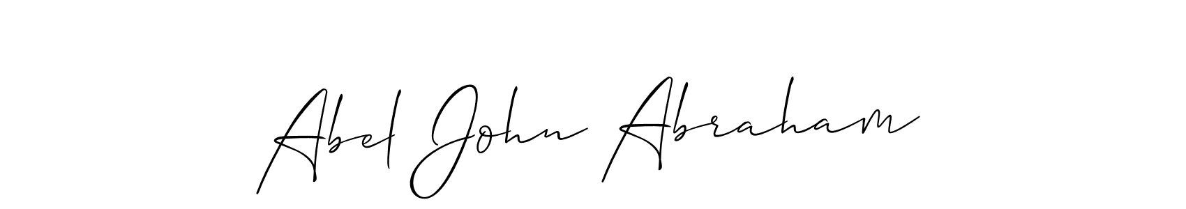 Once you've used our free online signature maker to create your best signature Allison_Script style, it's time to enjoy all of the benefits that Abel John Abraham name signing documents. Abel John Abraham signature style 2 images and pictures png