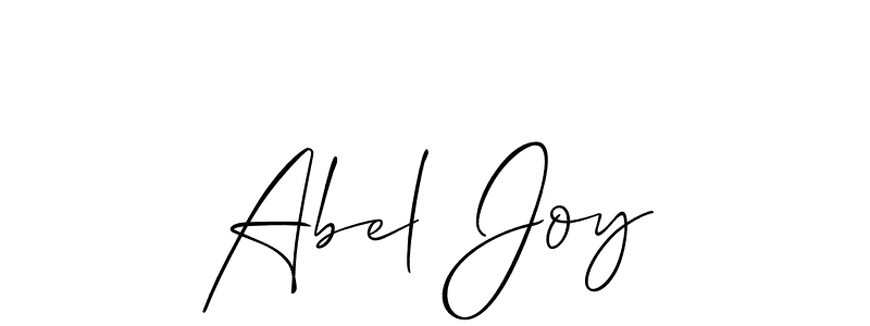 Abel Joy stylish signature style. Best Handwritten Sign (Allison_Script) for my name. Handwritten Signature Collection Ideas for my name Abel Joy. Abel Joy signature style 2 images and pictures png