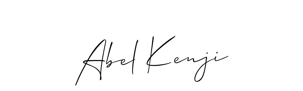 It looks lik you need a new signature style for name Abel Kenji. Design unique handwritten (Allison_Script) signature with our free signature maker in just a few clicks. Abel Kenji signature style 2 images and pictures png