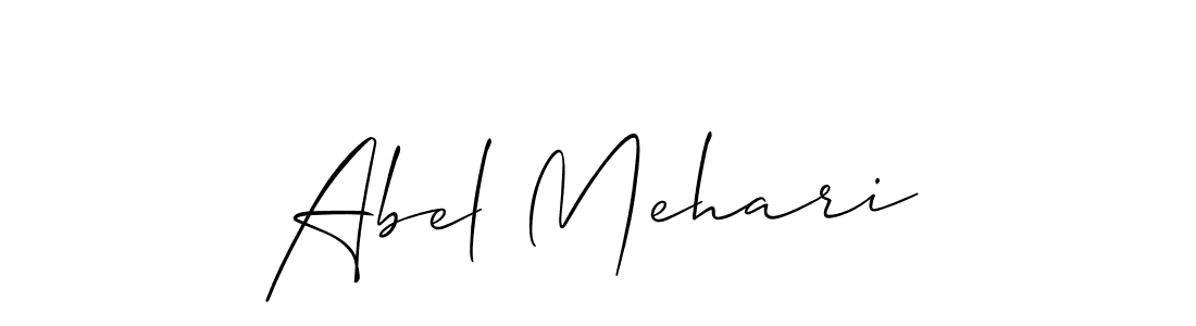 Best and Professional Signature Style for Abel Mehari. Allison_Script Best Signature Style Collection. Abel Mehari signature style 2 images and pictures png