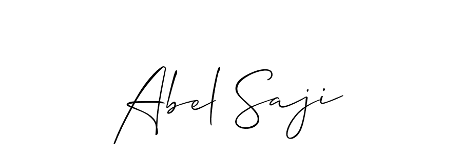 The best way (Allison_Script) to make a short signature is to pick only two or three words in your name. The name Abel Saji include a total of six letters. For converting this name. Abel Saji signature style 2 images and pictures png