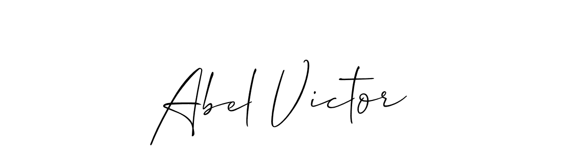 Also we have Abel Victor name is the best signature style. Create professional handwritten signature collection using Allison_Script autograph style. Abel Victor signature style 2 images and pictures png