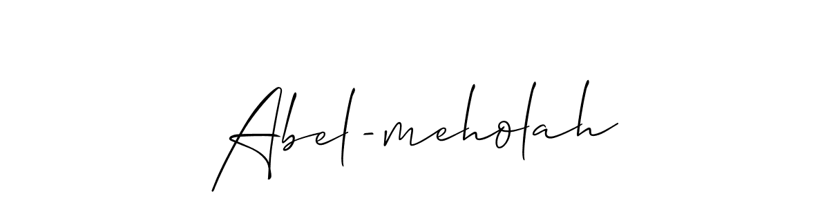 Best and Professional Signature Style for Abel-meholah. Allison_Script Best Signature Style Collection. Abel-meholah signature style 2 images and pictures png