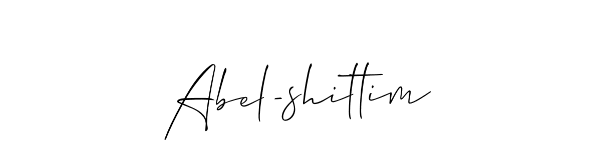 Create a beautiful signature design for name Abel-shittim. With this signature (Allison_Script) fonts, you can make a handwritten signature for free. Abel-shittim signature style 2 images and pictures png