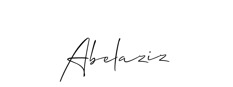 The best way (Allison_Script) to make a short signature is to pick only two or three words in your name. The name Abelaziz include a total of six letters. For converting this name. Abelaziz signature style 2 images and pictures png