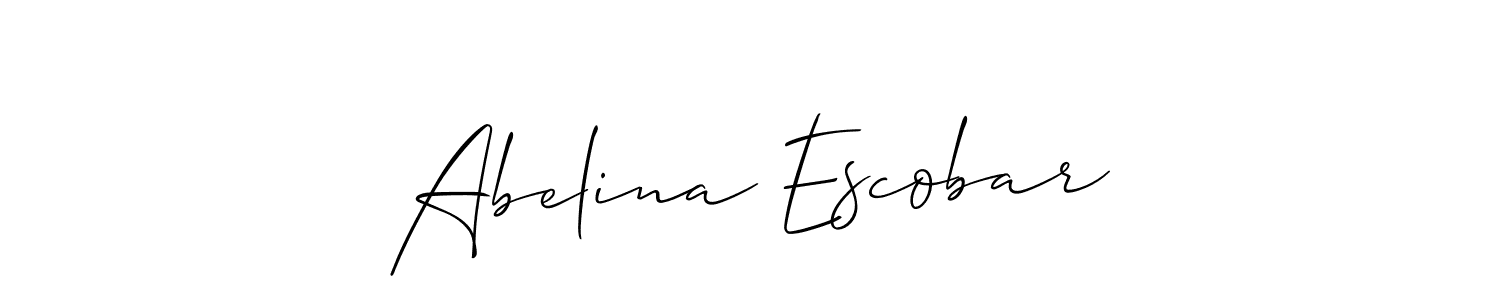 Best and Professional Signature Style for Abelina Escobar. Allison_Script Best Signature Style Collection. Abelina Escobar signature style 2 images and pictures png