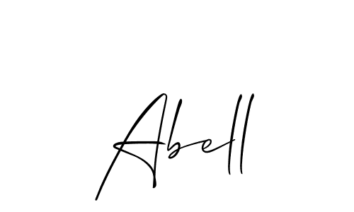 Best and Professional Signature Style for Abell. Allison_Script Best Signature Style Collection. Abell signature style 2 images and pictures png