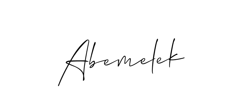 Best and Professional Signature Style for Abemelek. Allison_Script Best Signature Style Collection. Abemelek signature style 2 images and pictures png