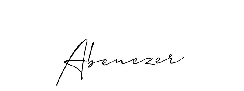 How to make Abenezer name signature. Use Allison_Script style for creating short signs online. This is the latest handwritten sign. Abenezer signature style 2 images and pictures png