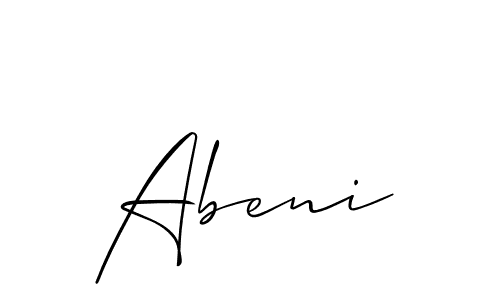 Also You can easily find your signature by using the search form. We will create Abeni name handwritten signature images for you free of cost using Allison_Script sign style. Abeni signature style 2 images and pictures png