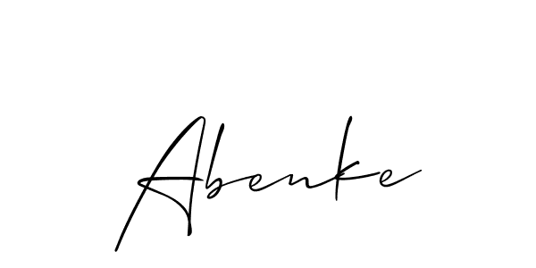 Best and Professional Signature Style for Abenke. Allison_Script Best Signature Style Collection. Abenke signature style 2 images and pictures png