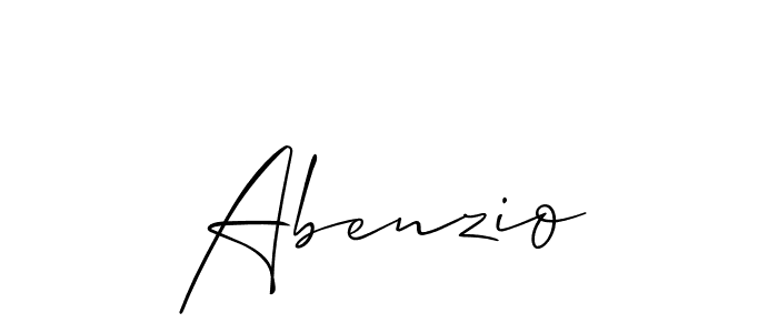 Once you've used our free online signature maker to create your best signature Allison_Script style, it's time to enjoy all of the benefits that Abenzio name signing documents. Abenzio signature style 2 images and pictures png