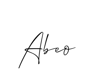 Similarly Allison_Script is the best handwritten signature design. Signature creator online .You can use it as an online autograph creator for name Abeo. Abeo signature style 2 images and pictures png