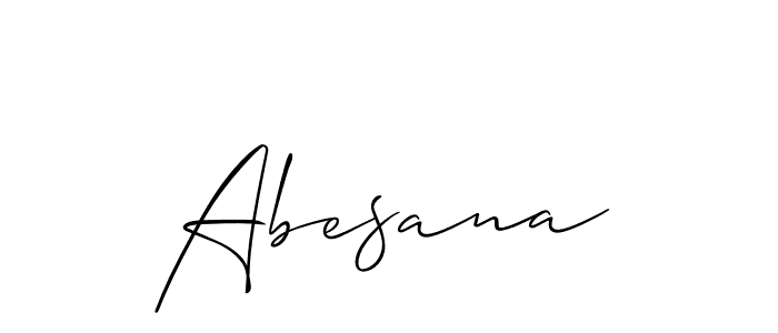 You can use this online signature creator to create a handwritten signature for the name Abesana. This is the best online autograph maker. Abesana signature style 2 images and pictures png