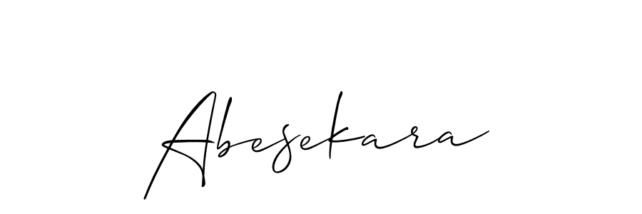 Also we have Abesekara name is the best signature style. Create professional handwritten signature collection using Allison_Script autograph style. Abesekara signature style 2 images and pictures png