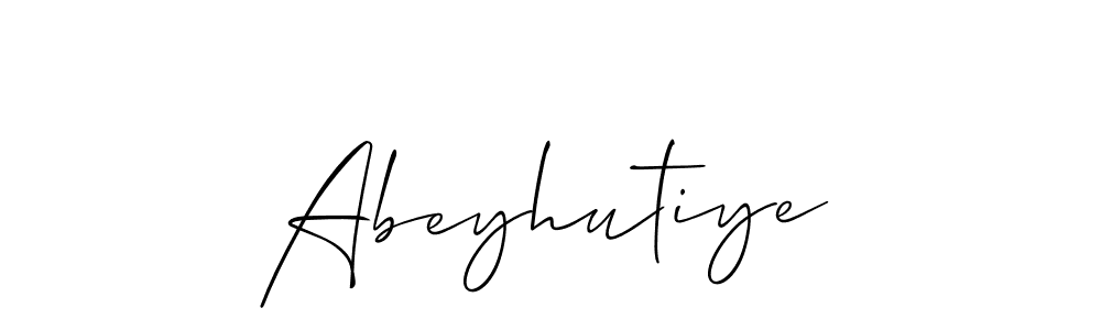 How to Draw Abeyhutiye signature style? Allison_Script is a latest design signature styles for name Abeyhutiye. Abeyhutiye signature style 2 images and pictures png
