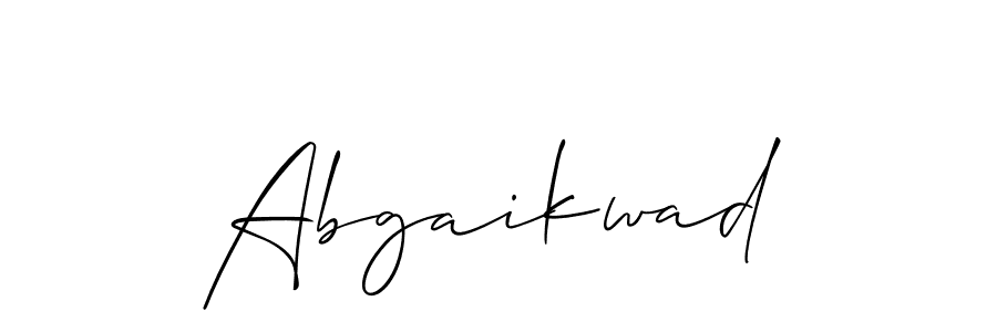 How to Draw Abgaikwad signature style? Allison_Script is a latest design signature styles for name Abgaikwad. Abgaikwad signature style 2 images and pictures png