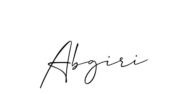 How to Draw Abgiri signature style? Allison_Script is a latest design signature styles for name Abgiri. Abgiri signature style 2 images and pictures png