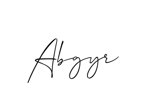 How to Draw Abgyr signature style? Allison_Script is a latest design signature styles for name Abgyr. Abgyr signature style 2 images and pictures png