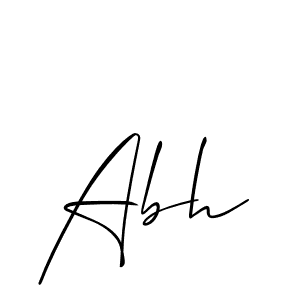 How to make Abh signature? Allison_Script is a professional autograph style. Create handwritten signature for Abh name. Abh signature style 2 images and pictures png