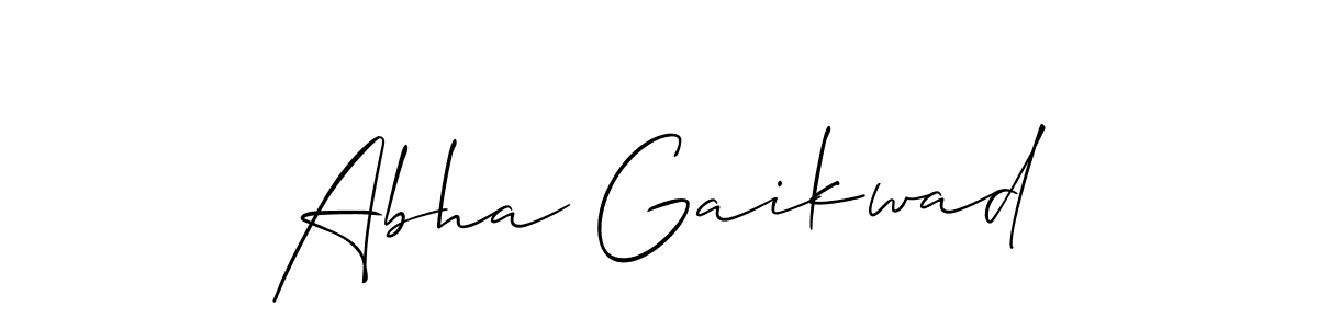 This is the best signature style for the Abha Gaikwad name. Also you like these signature font (Allison_Script). Mix name signature. Abha Gaikwad signature style 2 images and pictures png