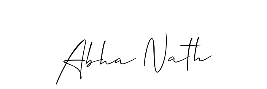 Also You can easily find your signature by using the search form. We will create Abha Nath name handwritten signature images for you free of cost using Allison_Script sign style. Abha Nath signature style 2 images and pictures png