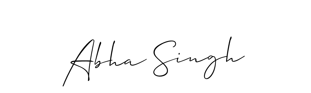 Design your own signature with our free online signature maker. With this signature software, you can create a handwritten (Allison_Script) signature for name Abha Singh. Abha Singh signature style 2 images and pictures png