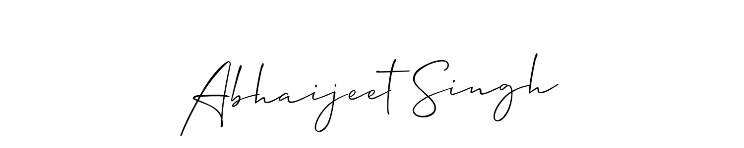 Use a signature maker to create a handwritten signature online. With this signature software, you can design (Allison_Script) your own signature for name Abhaijeet Singh. Abhaijeet Singh signature style 2 images and pictures png