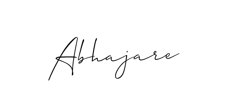 Also we have Abhajare name is the best signature style. Create professional handwritten signature collection using Allison_Script autograph style. Abhajare signature style 2 images and pictures png