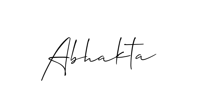 It looks lik you need a new signature style for name Abhakta. Design unique handwritten (Allison_Script) signature with our free signature maker in just a few clicks. Abhakta signature style 2 images and pictures png