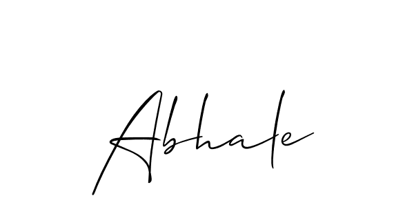 The best way (Allison_Script) to make a short signature is to pick only two or three words in your name. The name Abhale include a total of six letters. For converting this name. Abhale signature style 2 images and pictures png