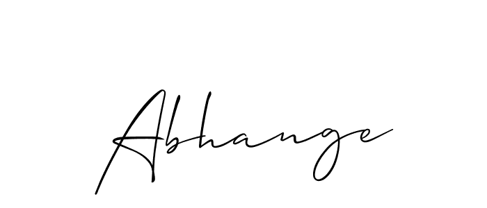 It looks lik you need a new signature style for name Abhange. Design unique handwritten (Allison_Script) signature with our free signature maker in just a few clicks. Abhange signature style 2 images and pictures png
