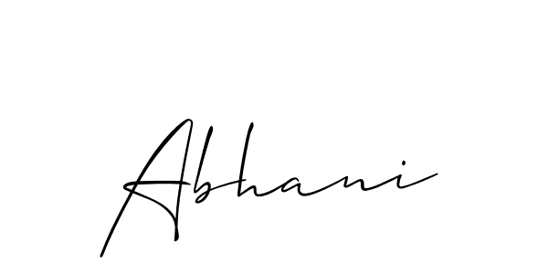 Also we have Abhani name is the best signature style. Create professional handwritten signature collection using Allison_Script autograph style. Abhani signature style 2 images and pictures png