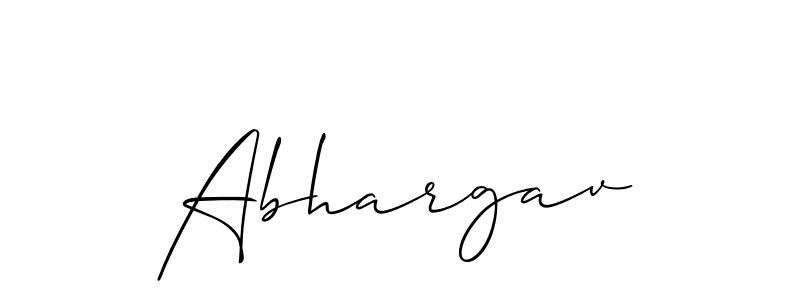 Also we have Abhargav name is the best signature style. Create professional handwritten signature collection using Allison_Script autograph style. Abhargav signature style 2 images and pictures png