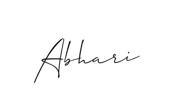 Similarly Allison_Script is the best handwritten signature design. Signature creator online .You can use it as an online autograph creator for name Abhari. Abhari signature style 2 images and pictures png