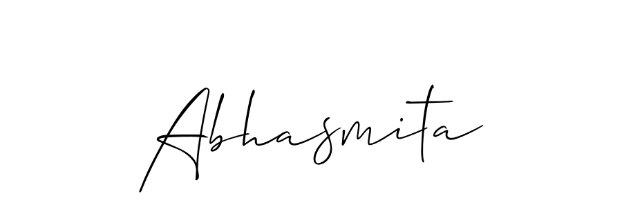 It looks lik you need a new signature style for name Abhasmita. Design unique handwritten (Allison_Script) signature with our free signature maker in just a few clicks. Abhasmita signature style 2 images and pictures png