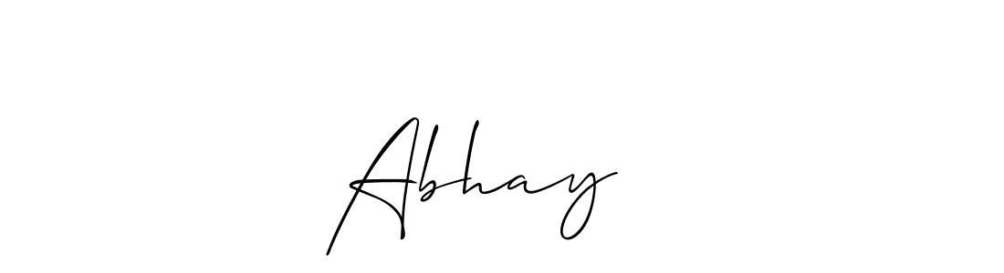 Allison_Script is a professional signature style that is perfect for those who want to add a touch of class to their signature. It is also a great choice for those who want to make their signature more unique. Get Abhay❤️ name to fancy signature for free. Abhay❤️ signature style 2 images and pictures png