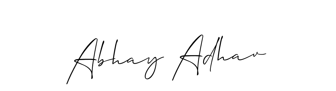Best and Professional Signature Style for Abhay Adhav. Allison_Script Best Signature Style Collection. Abhay Adhav signature style 2 images and pictures png