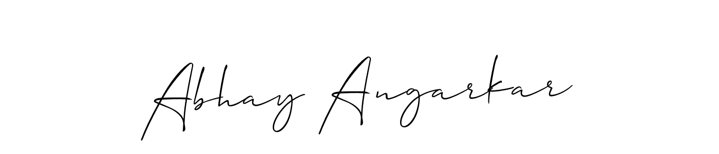 Best and Professional Signature Style for Abhay Angarkar. Allison_Script Best Signature Style Collection. Abhay Angarkar signature style 2 images and pictures png