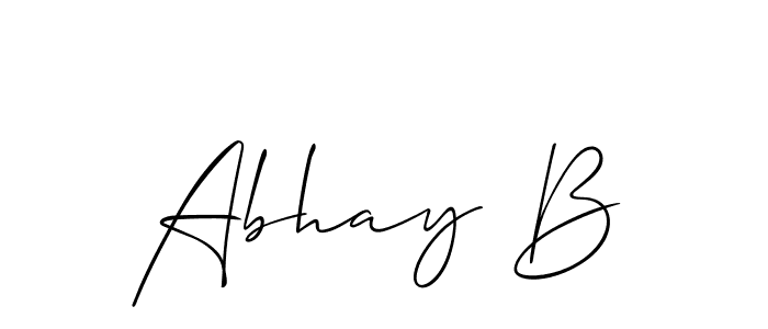 Make a beautiful signature design for name Abhay B. Use this online signature maker to create a handwritten signature for free. Abhay B signature style 2 images and pictures png