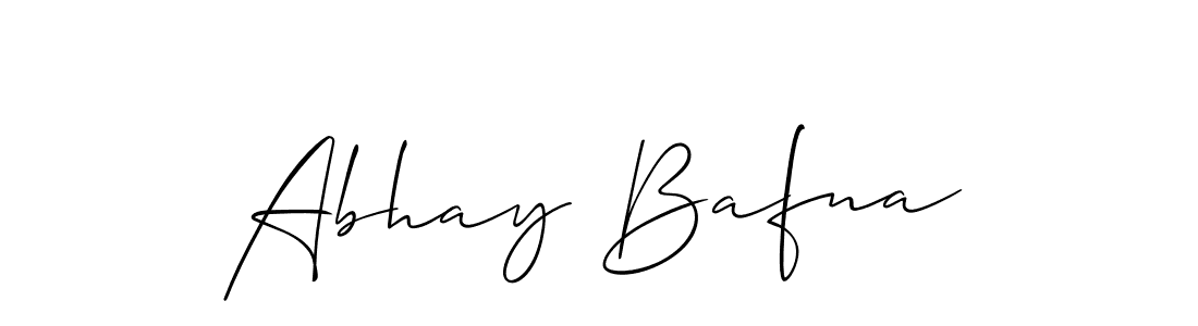 Also we have Abhay Bafna name is the best signature style. Create professional handwritten signature collection using Allison_Script autograph style. Abhay Bafna signature style 2 images and pictures png