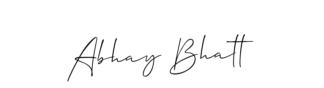 It looks lik you need a new signature style for name Abhay Bhatt. Design unique handwritten (Allison_Script) signature with our free signature maker in just a few clicks. Abhay Bhatt signature style 2 images and pictures png