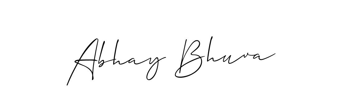 Abhay Bhuva stylish signature style. Best Handwritten Sign (Allison_Script) for my name. Handwritten Signature Collection Ideas for my name Abhay Bhuva. Abhay Bhuva signature style 2 images and pictures png