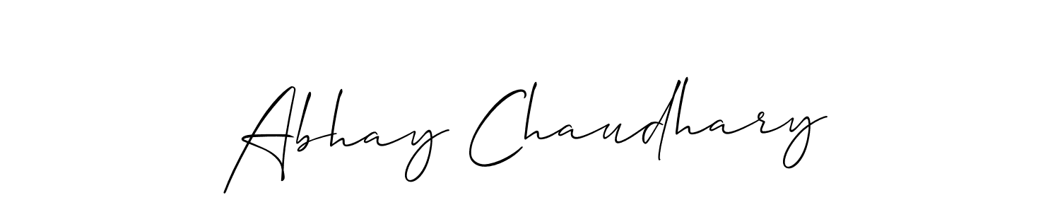 Also You can easily find your signature by using the search form. We will create Abhay Chaudhary name handwritten signature images for you free of cost using Allison_Script sign style. Abhay Chaudhary signature style 2 images and pictures png
