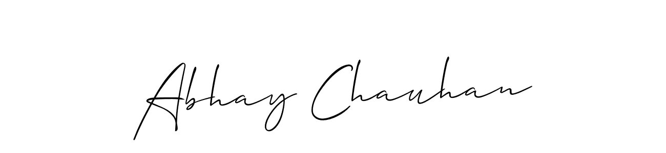 if you are searching for the best signature style for your name Abhay Chauhan. so please give up your signature search. here we have designed multiple signature styles  using Allison_Script. Abhay Chauhan signature style 2 images and pictures png