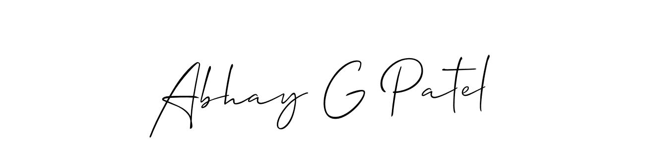 This is the best signature style for the Abhay G Patel name. Also you like these signature font (Allison_Script). Mix name signature. Abhay G Patel signature style 2 images and pictures png