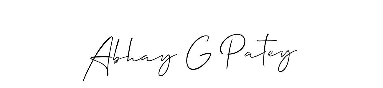 Once you've used our free online signature maker to create your best signature Allison_Script style, it's time to enjoy all of the benefits that Abhay G Patey name signing documents. Abhay G Patey signature style 2 images and pictures png