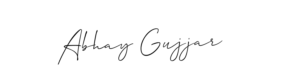 How to Draw Abhay Gujjar signature style? Allison_Script is a latest design signature styles for name Abhay Gujjar. Abhay Gujjar signature style 2 images and pictures png